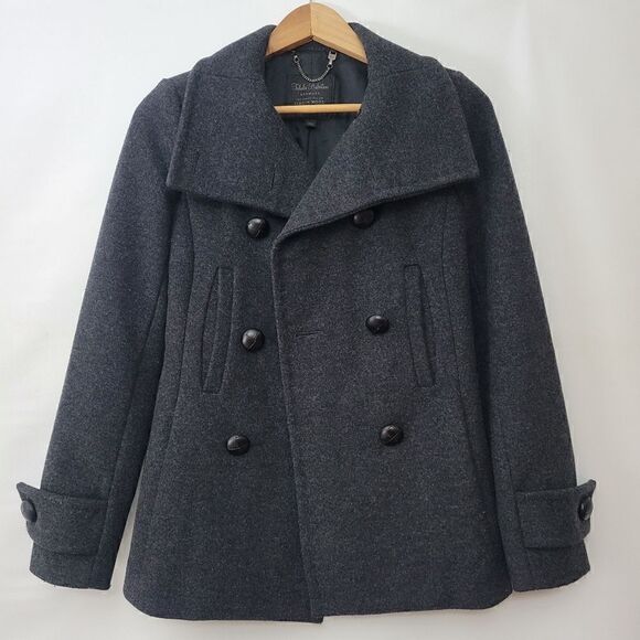 Aritzia Babaton Howell Virgin Wool Cashmere Blend Grey Double Breasted Coat - Picture 7 of 16